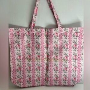 LoveShackFancy Pink Floral Tote Bag